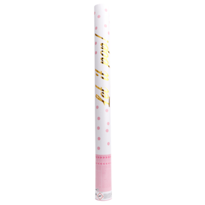 Konfety vystreľovacie Let it pop! - ružové 60 cm