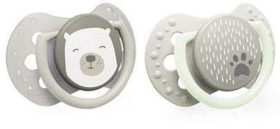 Cumlík silikónový dynamický Lovi Buddy Bear 2 ks 0-6 m Lovi