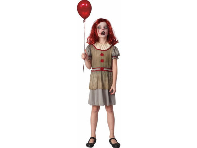 Kostým na karneval - strašidelný klaun, Veľ. 110-120 cm