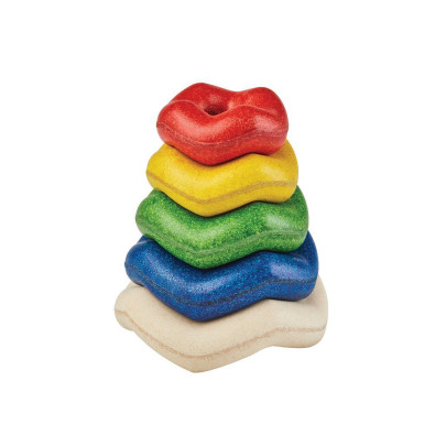Stohovanie - zvlnené krúžky PlanToys
