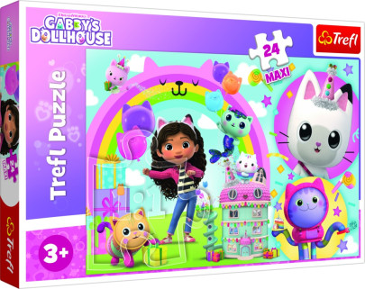 Puzzle Gabbyin domček pre bábiky 24 Maxi dielikov