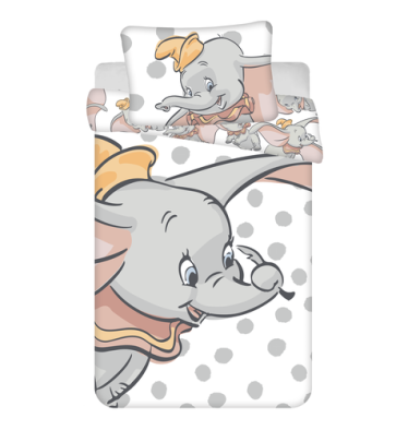 Obliečky do postieľky baby Dumbo "Dots" 100 x 135, 40 x 60 cm Jerry Fabrics
