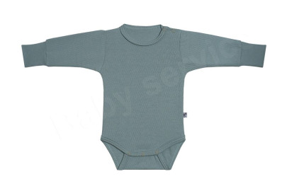 Dojčenské body Vlnky mätová Česká výroba Babyservice