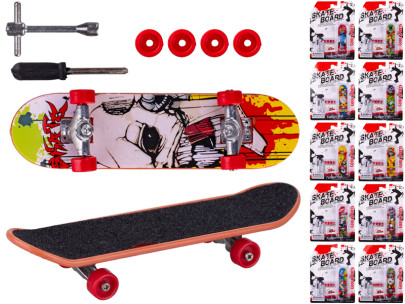 Skateboard 9,5 cm kov skrutkovací