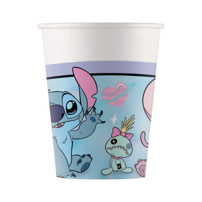 Tégliky papierové - Stitch 200 ml/8 ks