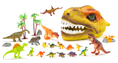 Dinosauria hlava s figúrkami DINO