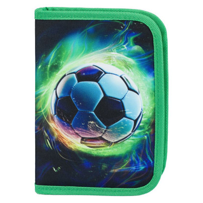 Školský peračník jednoposchodový Futbal Lopta zelená Baagl