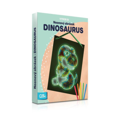 Vyrob si - Neónový obrázok: Dinosaurus Albi