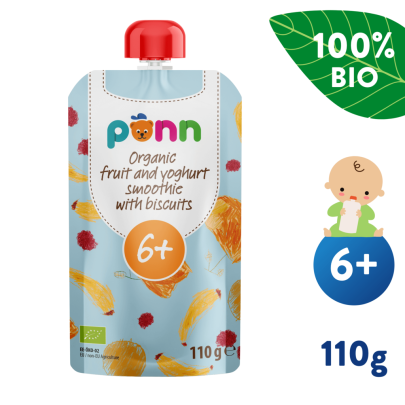 Salvest Ponn BIO Ovocné smoothie s jogurtom a sušienkami (110 g)