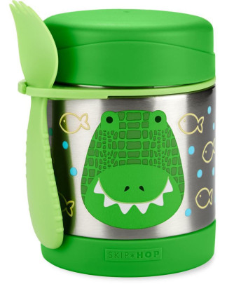 Termoska na jedlo s lyžičkou/vidličkou Zoo 3 r+ 325 ml Skip Hop