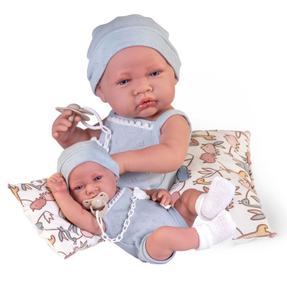 Realistická bábika bábätko s celovinylovým telom 42 cm Lui 50409 Antonio Juan