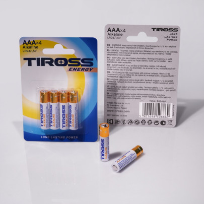Batéria AAA (LR03, 1.5 V) alkalické balenie 4 ks