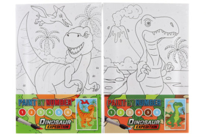 Maľovanie podľa čísel dino