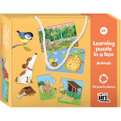 Puzzle pre predškolákov v krabičke Zvieratká