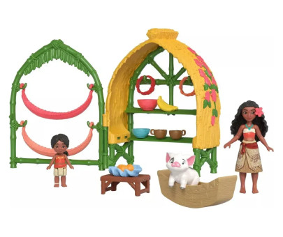 Malá bábika Vaiana a sestra v dedinke Mattel