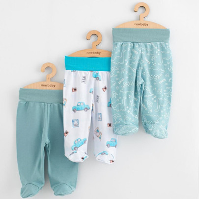 Dojčenské polodupačky Classic II 3 ks boy New Baby