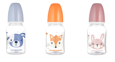 Fľaša úzkohrdlá Cute Animals 120 ml Canpol babies