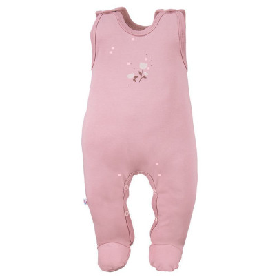 Dojčenské dupačky Petite ružové kvetinky Eevi