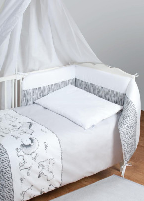Dvojdielna sada posteľnej bielizne Bianco Safari BabyMatex