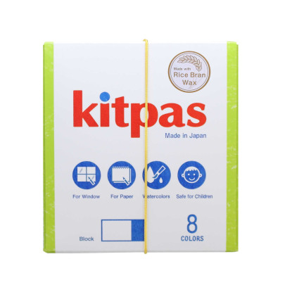Block voskové pastelky na sklo a papier 8 ks Kitpas