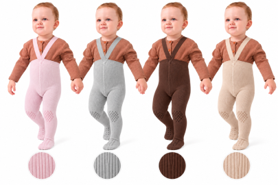 Detské protišmykové pančucháče s tračmi na lezenie 74/80 Be Snazzy