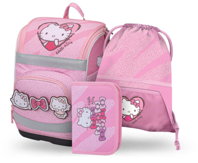Set 3 Zippy Plus Hello Kitty Sweet Leopard: aktovka, peračník, vrecko GRS Baagl