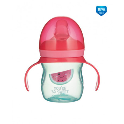 Tréningový hrnček so silikónovým náustkom a úchytmi So Cool 150 ml Canpol babies