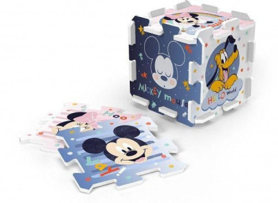 Penové puzzle Mickey Mouse 32 x 32 x 1 cm 8 ks