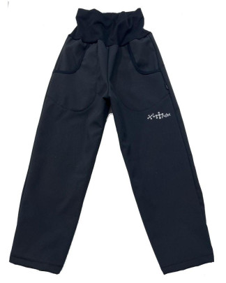 Čierne softshell nohavice s reflexným prvkom RDX