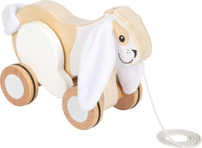 Drevená ťahacia hračka Králik so šuštivými uškami small foot
