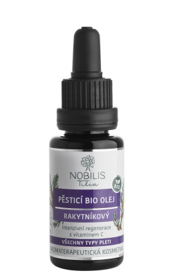 Ošetrujúci BIO olej rakytníkový 20 ml fialové sklo Nobilis Tilia