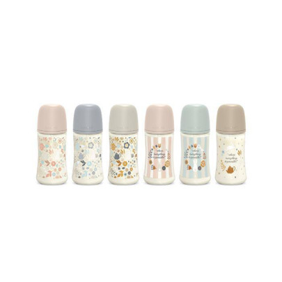 Dojčenská fľaša Wonderland 270 ml Fyziol prietok M Suavinex