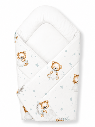 Zavinovačka pre bábätko Classic Sleepy Teddy biela Baby Nellys