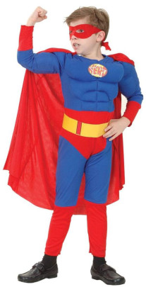 Šaty na karneval - Super hrdina, 120-130 cm