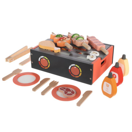 Drevený BBQ gril set