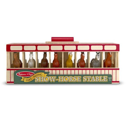 Prenosná stajňa s koňmi Melissa & Doug