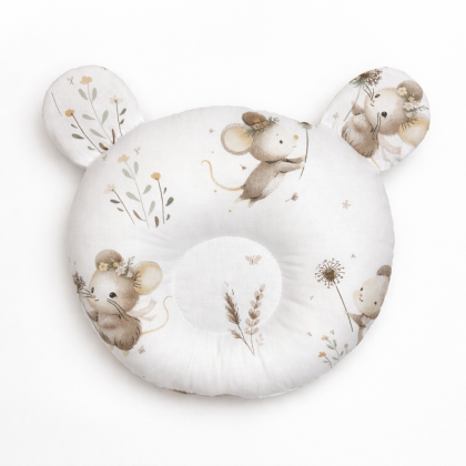 Bavlnený tvarovaný vankúšik Malá myška Baby Nellys