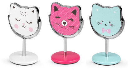 Kozmetické zrkadlo stolová mačka