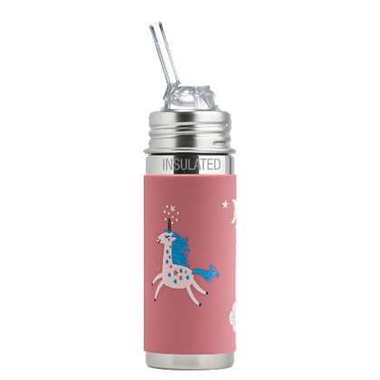 Detská fľaša Termo so slamkou 260 ml Pura