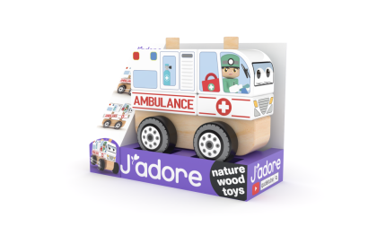 Skladacie drevené auto ambulancie J'adore
