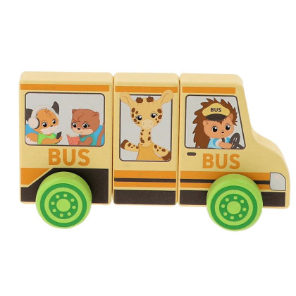 Autobus školský magnetický plast 14 cm 16 x 10 cm