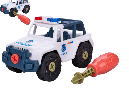 Auto terénna polícia skrutkovacia 13, 5 cm na voľný chod