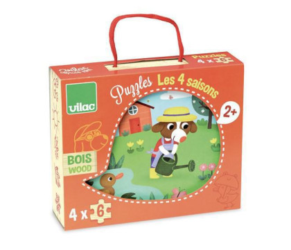 Vilac Drevené puzzle 4 obdobia