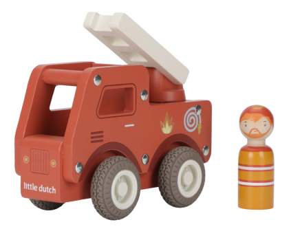Hasičské auto drevené Little Dutch