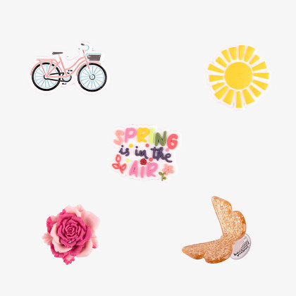 Amulety - ozdoby na topánky Amuletz Jarný set mix Coqui