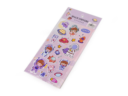 Samolepky plastické Kozmonauti