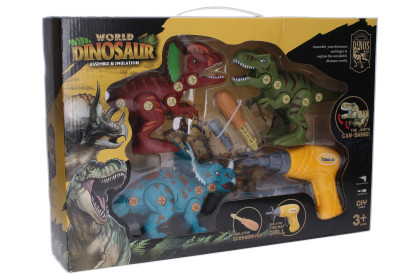 Dino skrutkovací set s elektrickým skrutkovačom 20 cm