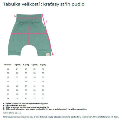 Detské kraťasy Morský svet šedej Esito