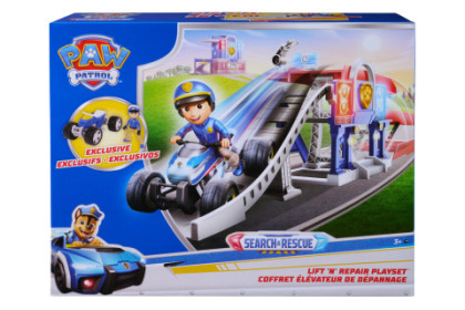 Tlapková Patrola výťah s dráhou