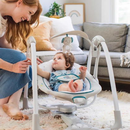 Hojdačka konvertibilná vibrujúca s melódiou Nash 2 v 1, 0 m+ do 9 kg Ingenuity